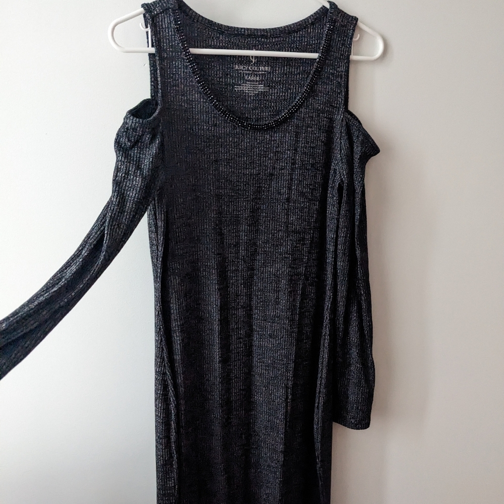 Juicy cold shoulder midi dress large